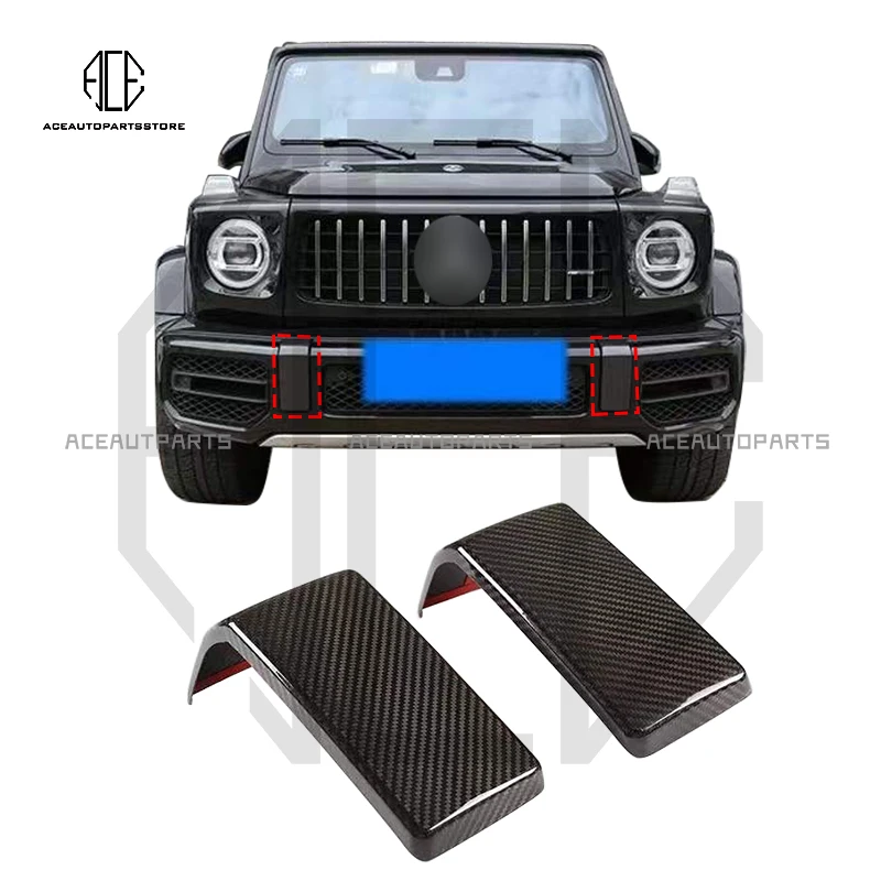 

For Benz G500 G63 W464 carbon fiber front bumper trim cover exterior modified accessories