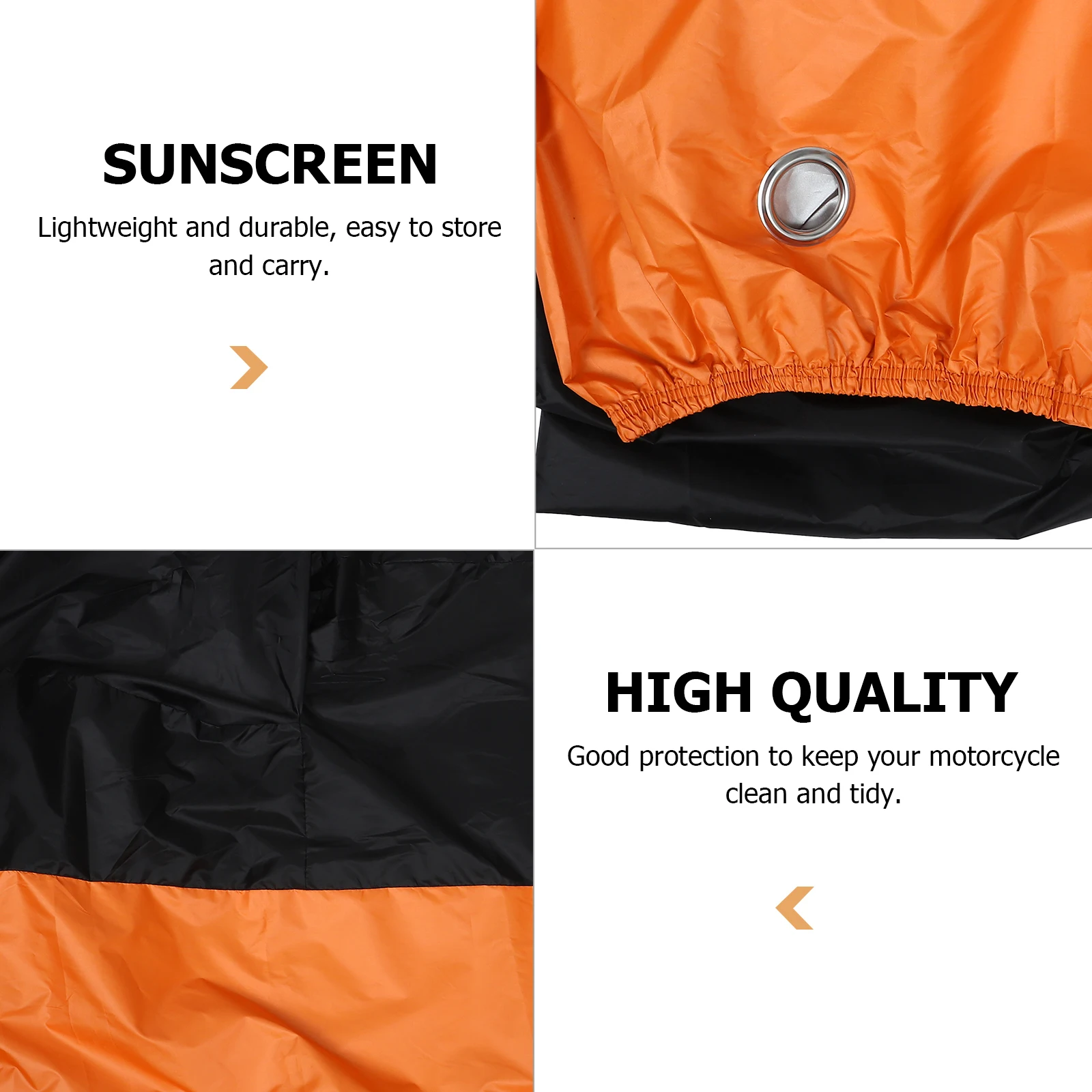 

1Pc Waterproof Motorcycle Cover Rain Protector Dust Proof Sun Shield Motorbike Coat