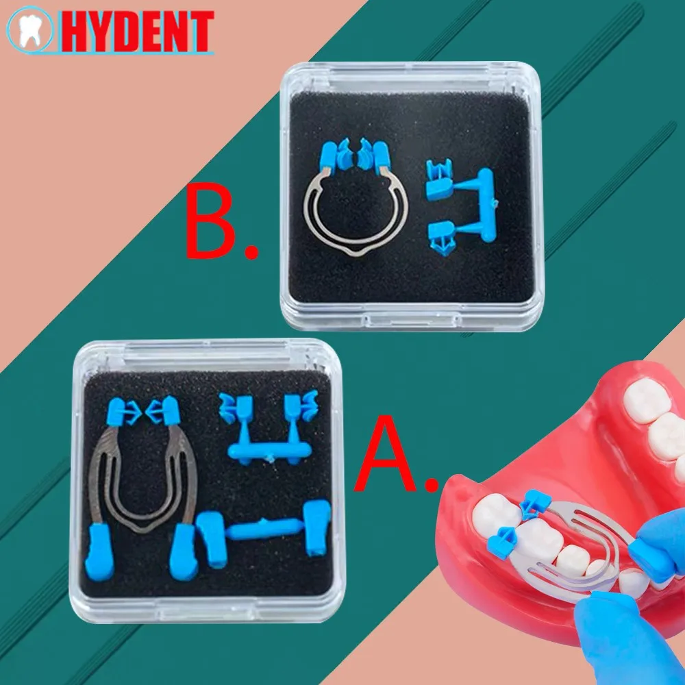 Professional Dental Matrix System Kit: Sectional Contoured Matrices, Clamps, Wedges, Metal Spring Clip Rings for Composite
