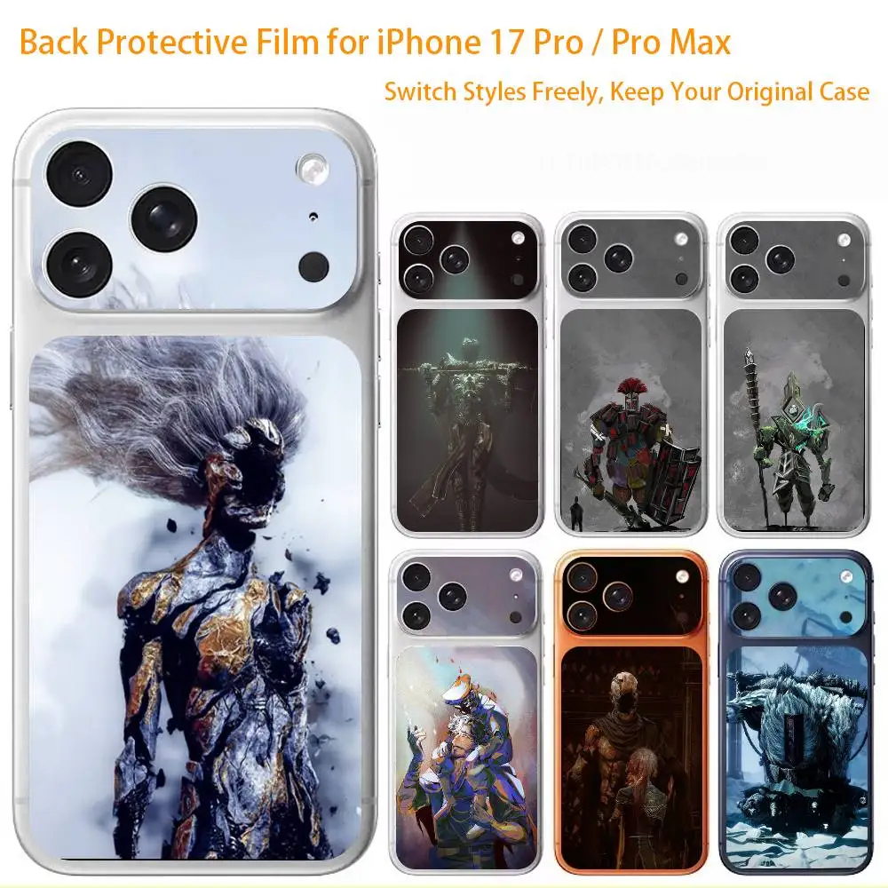 Game E-Expedition 33 3D Full Body Skin Decal for iPhone 17/Pro/Pro Max Color Rear Protective Sticker