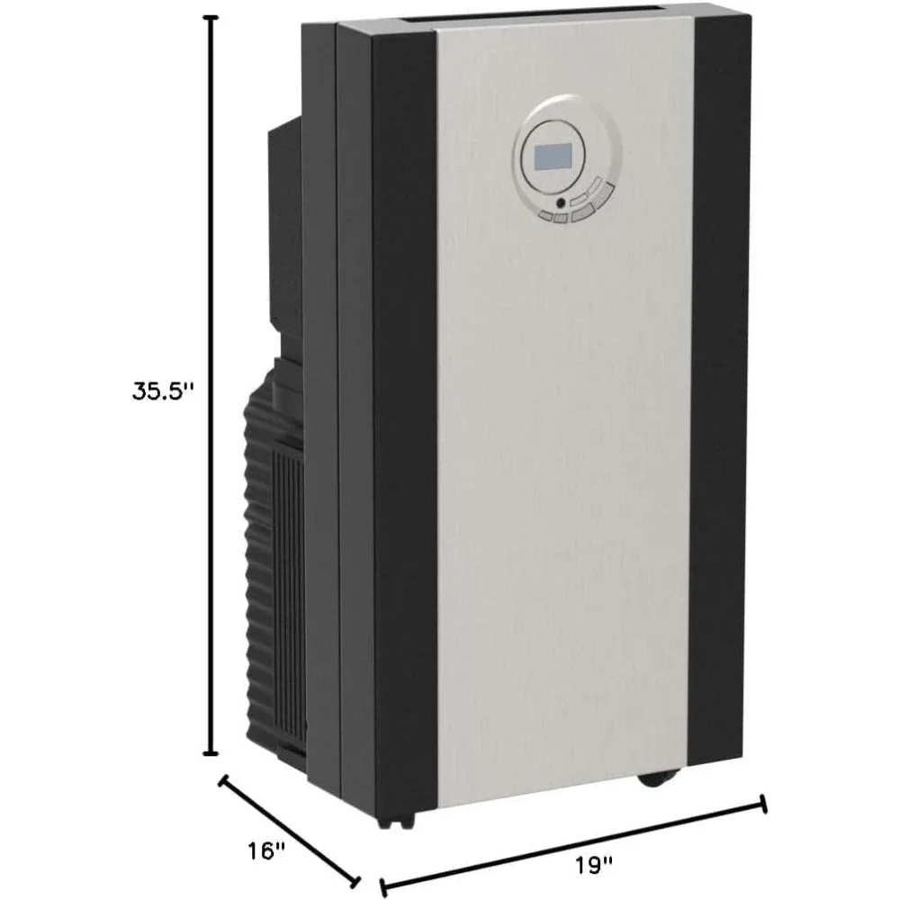 ポータブルデュアルホース冷却エアコン、3mフィルター付き除湿ファン、収納バッグ、14,000 btu (9,456.1 btu)