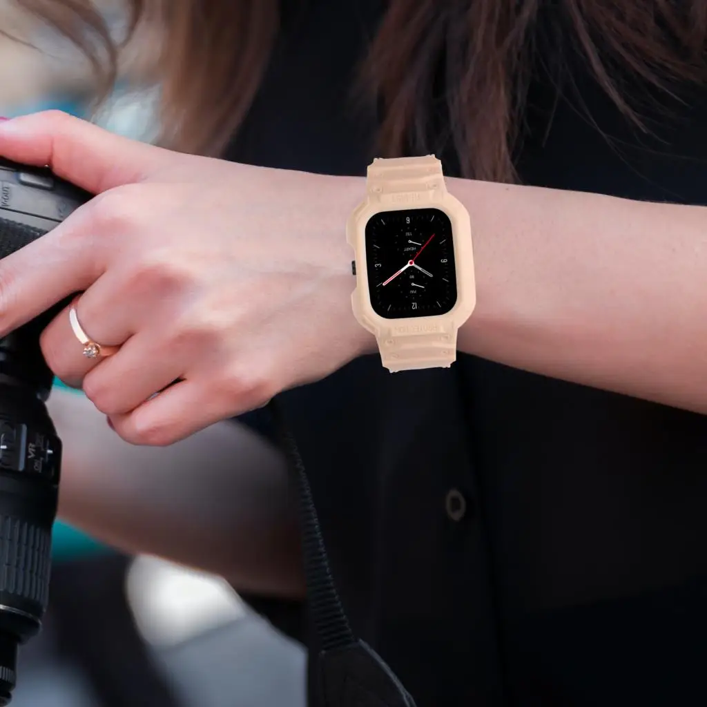 TPU สายรัดข้อมือ Edge Shell อุปกรณ์ป้องกันฝาครอบสำหรับ Amazfit GTS 2/3/4สมาร์ทวอท์ชสายคล้อง GTS2 GTS3 GTS4 Band สายรัดข้อมือกันชน