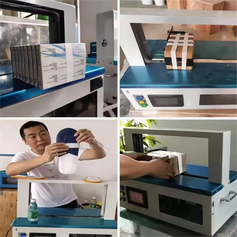 Automatic Paper Card Counting Strapping Bundling Machine Opp Tape Banding Packing Collator Binding Machine