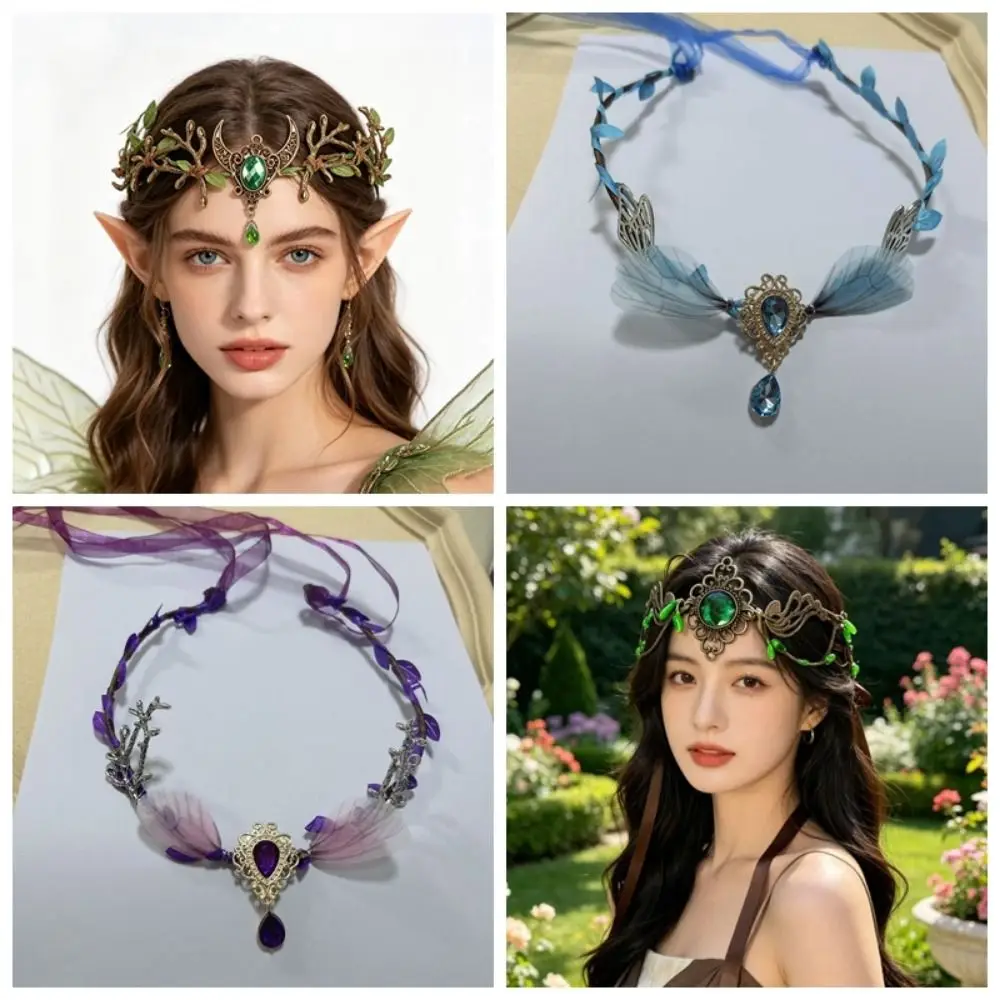Forest Theme Elven Crown Fantasy Jewelry Vine Design Fantasy Headpiece Dress Accessory Forest Fairy Accessory Fairy-Themed Party