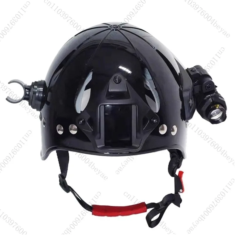 

Diving helmet, impact resistant, thickened, corrosion-resistant, multifunctional tactical water rescue helmet