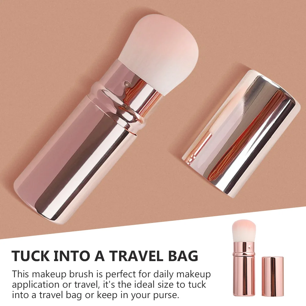 1Pcs Blush Brush High-Quality Synthetic Fibers Makeup Tool for Contouring Highlighting Setting Daily Travel Use