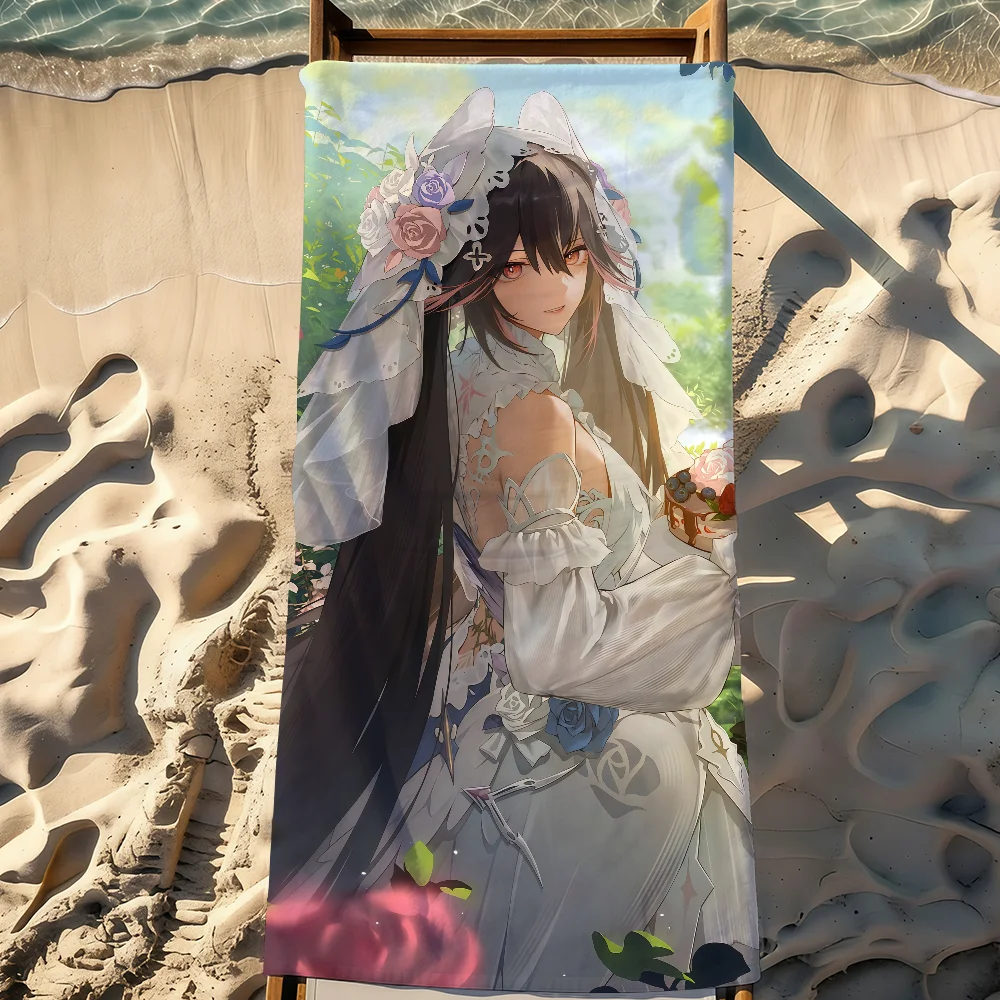 Punishing Gray Raven Lucia Game Towel Sports Quick Dry Travel Camping Gear Sandproof Soft Light Large Beach Towel