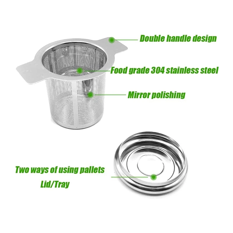 4 упаковки, фильтры для чайной корзины, из нержавеющей стали