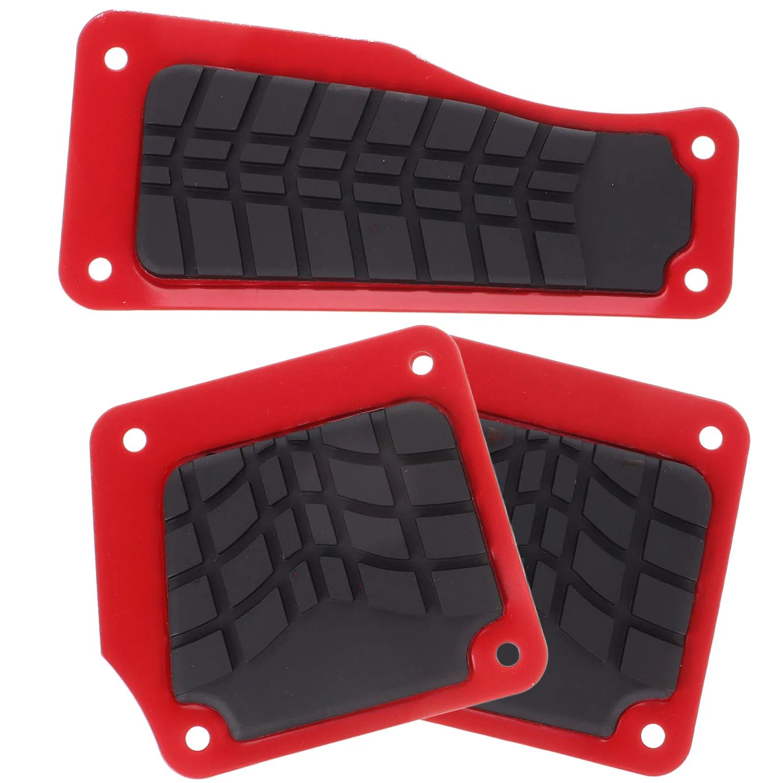 

1 set 1 Set Anti-Slip Metal Car Footrests Sturdy Floor Center Console Step Mat For Auto Interior Foot Heel Pedals Carpet Pad