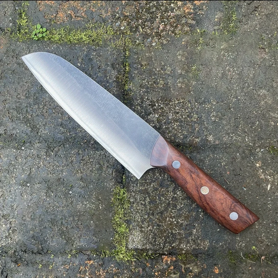 

7.3 Inch Santoku Knife Artillery Steel Blade Wood Handle Slicing Vegetables Cleaver Meat Japanese Kitchen Knife Cooking Tools