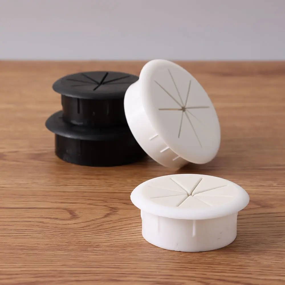 Table Furniture Threading Box Cover Cable Organizer Desk Cord Grommet Wire Hole Cover Line Outlet Port