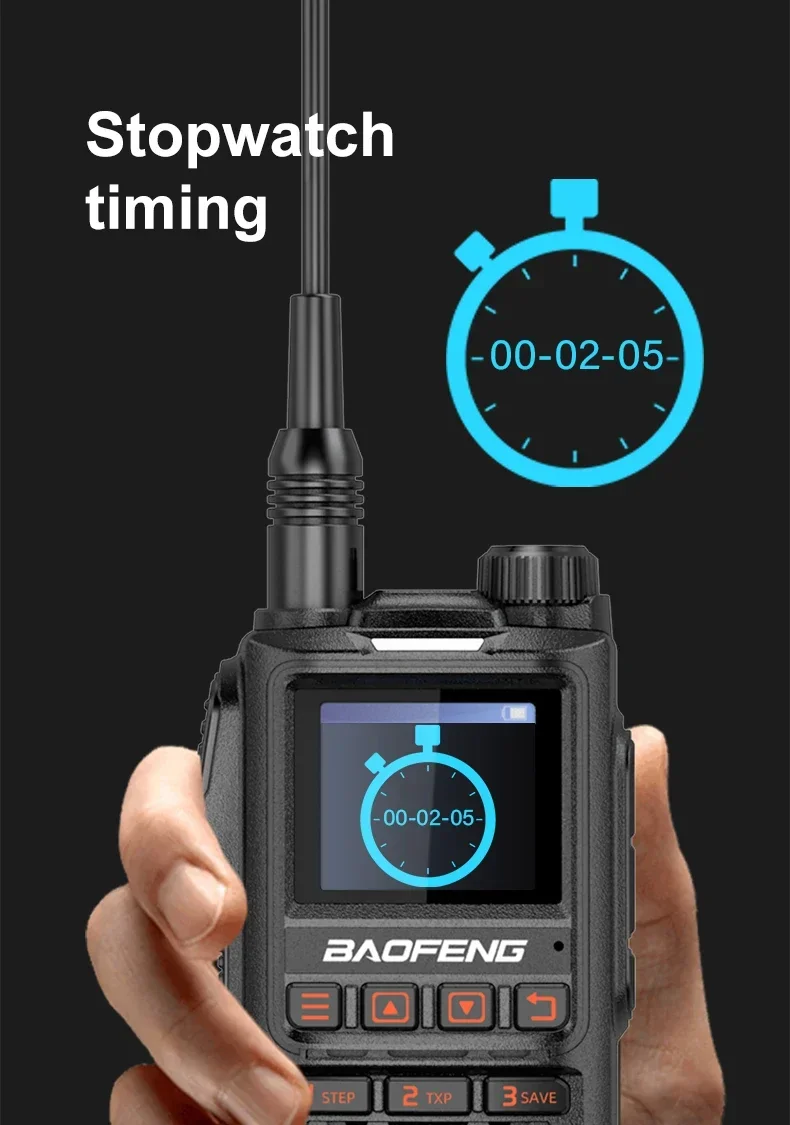 

BaoFeng UV-18PRO-GPS 15W walkie talkie six band receiving waterproof 999CN NoAA FM frequency wireless copying radio 50km