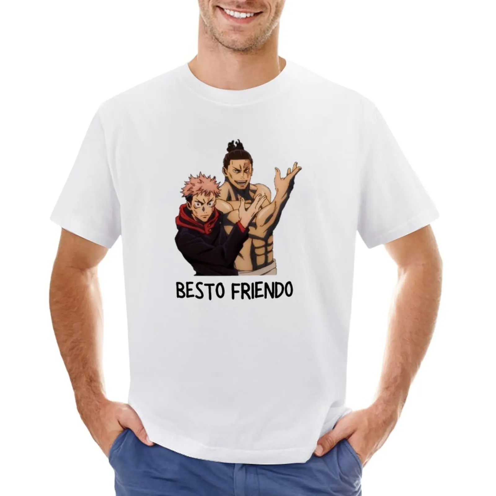 

BESTO FRIENDO T-Shirt oversizeds oversized tops t shirts for men cotton