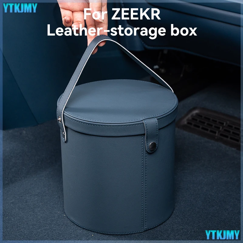 

Car Storage Box ZEEKR 001/X/007/009 Leather Car Interior Storage Box Car Supplies Essential Accessories Modification BLUE