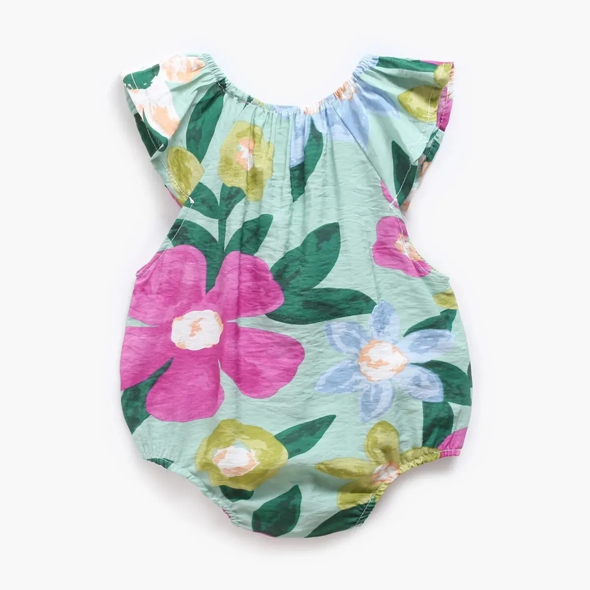 Flower Baby Bodysuits Summer Cotton Baby Girls Clothes Sleeveless Infant Bodysuits Cute