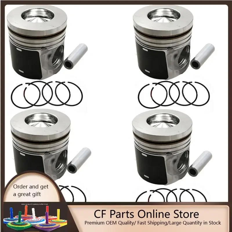 

New 4 Sets STD Piston Kit With Ring 310-9905 Fit For Caterpillar C4.4 Engine 105MM