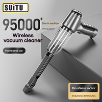 SUITU Vehicle Wireless Vacuum Cleaner Multi-Function Blow Absorb Small-Scale Extract Air Handheld High-Power Dust Blower