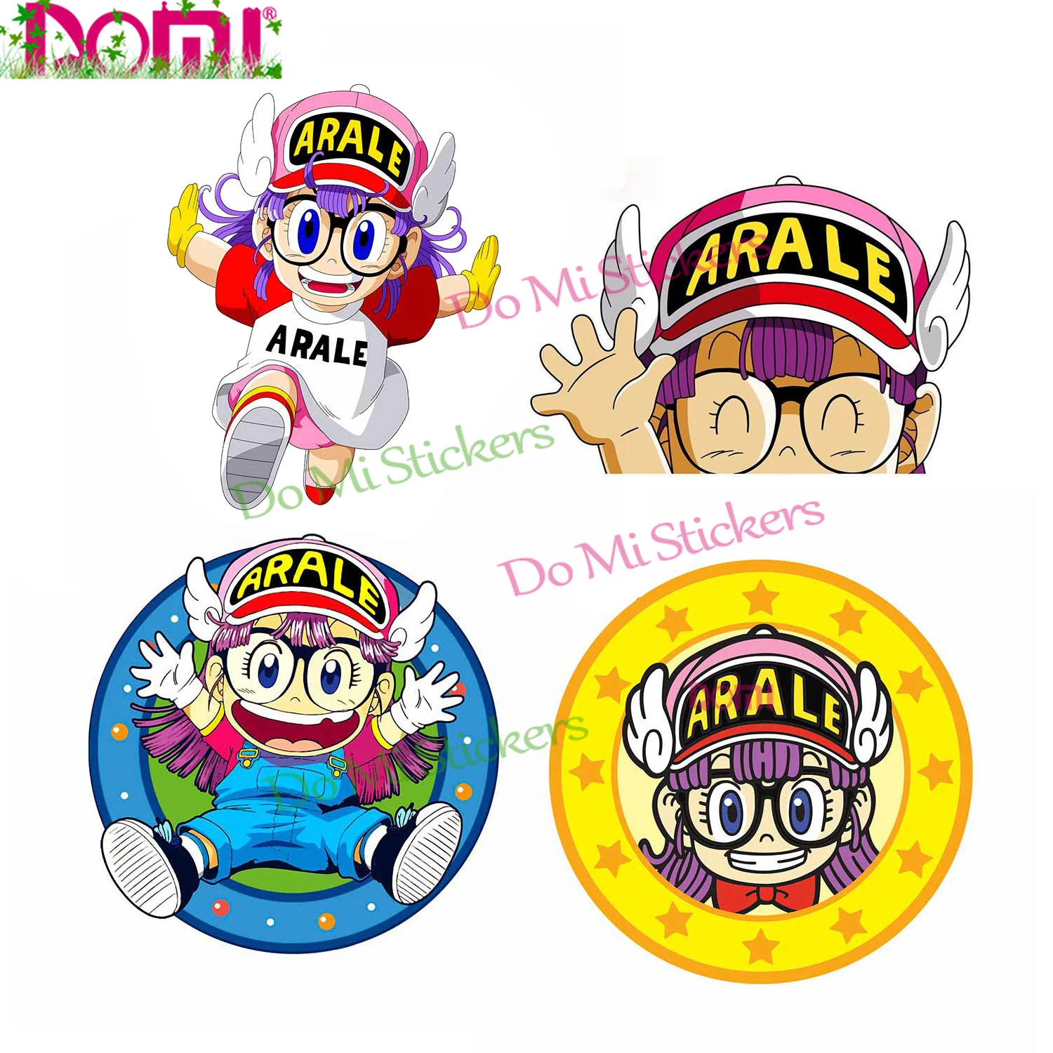 Dr. Slump Arale Dragon Anime Car Sticker Decal for Bicycle Motorcycle Accessories Laptop Helmet Trunk Wall Die Cutting