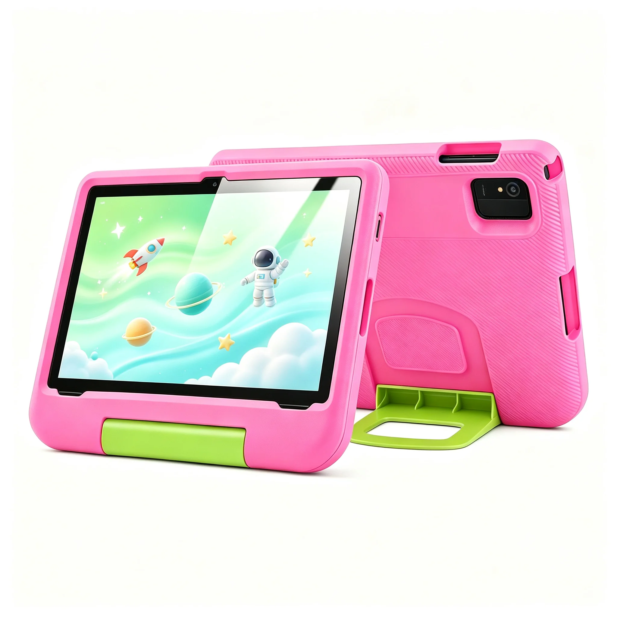 10 Inch Android 16 Kids Tablet for Children Learning Entertainment 64GB Tablet PC with Protective Case WiFi Tablet Gift for Kids