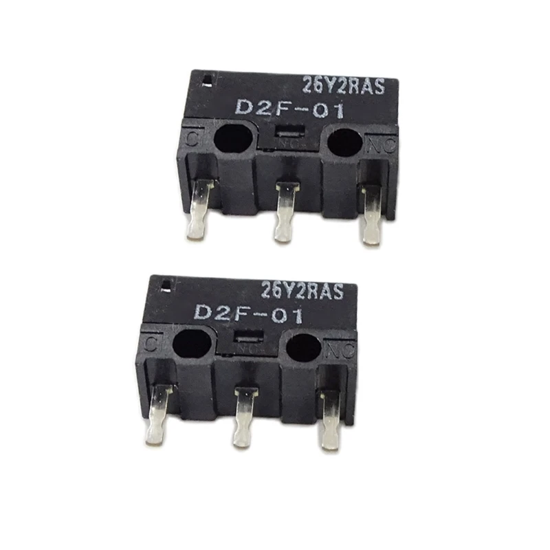2/10Pcs Japan Dot Mouse Micro Switches D2F-01 Limit Buttons