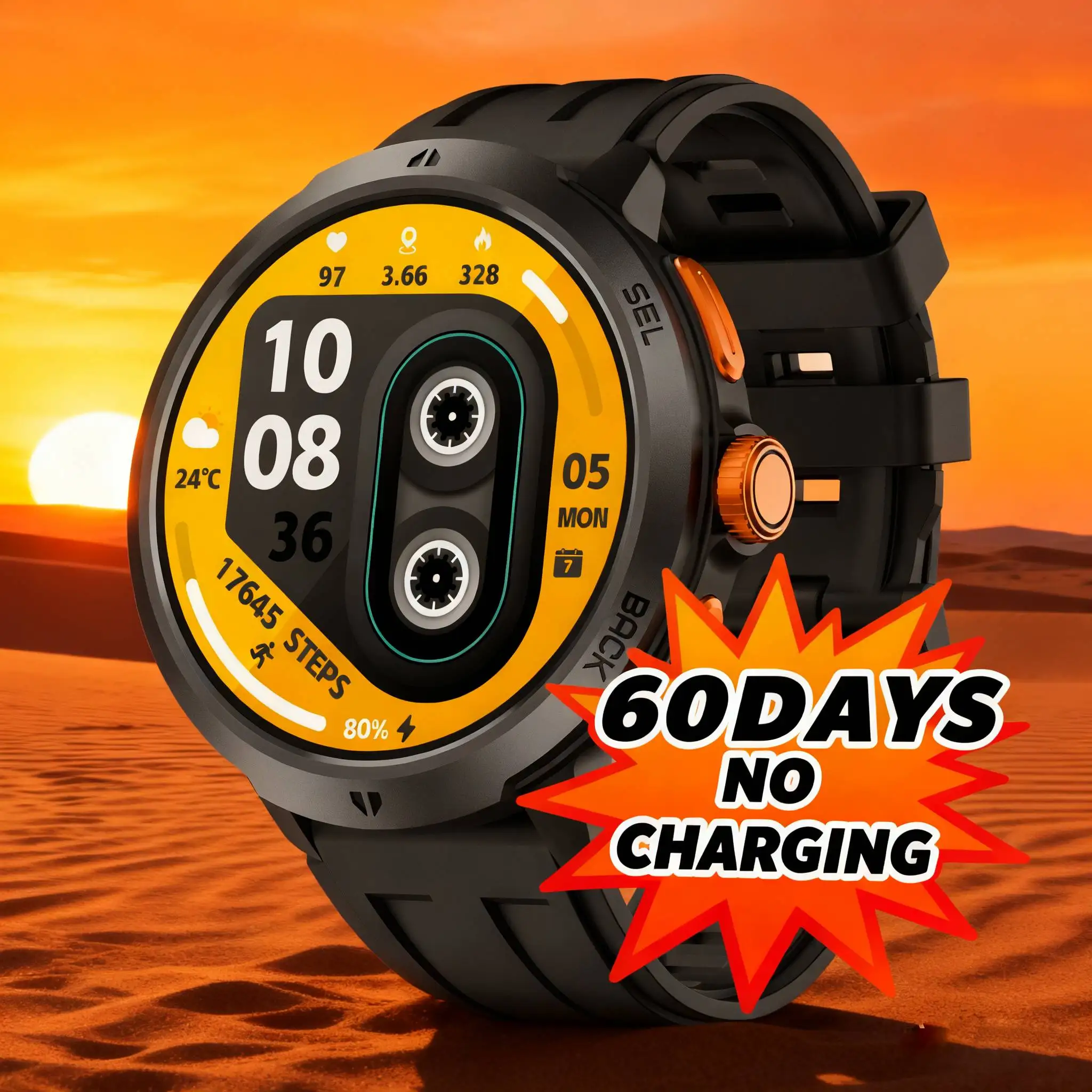 

LEADOYS C33 2026 New Sports Smart Watch with Big Battery Light Body 10Meter Waterproof Dust-proof Rejof Inteligente Christmas