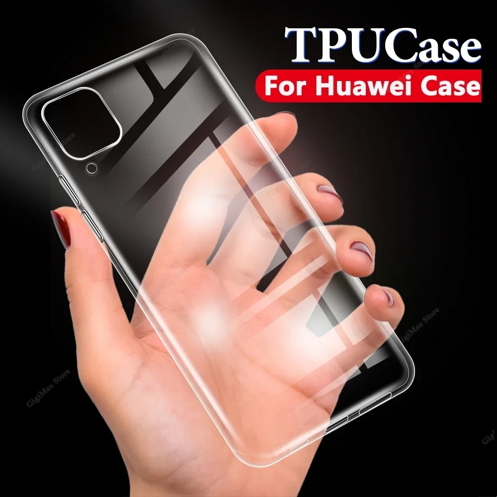 Fall für huawei p30 p20 lite p60 pro nova 4e transparente silikon tpu abdeckung für hua wei p 30 20 lite fall klar weich funda capa