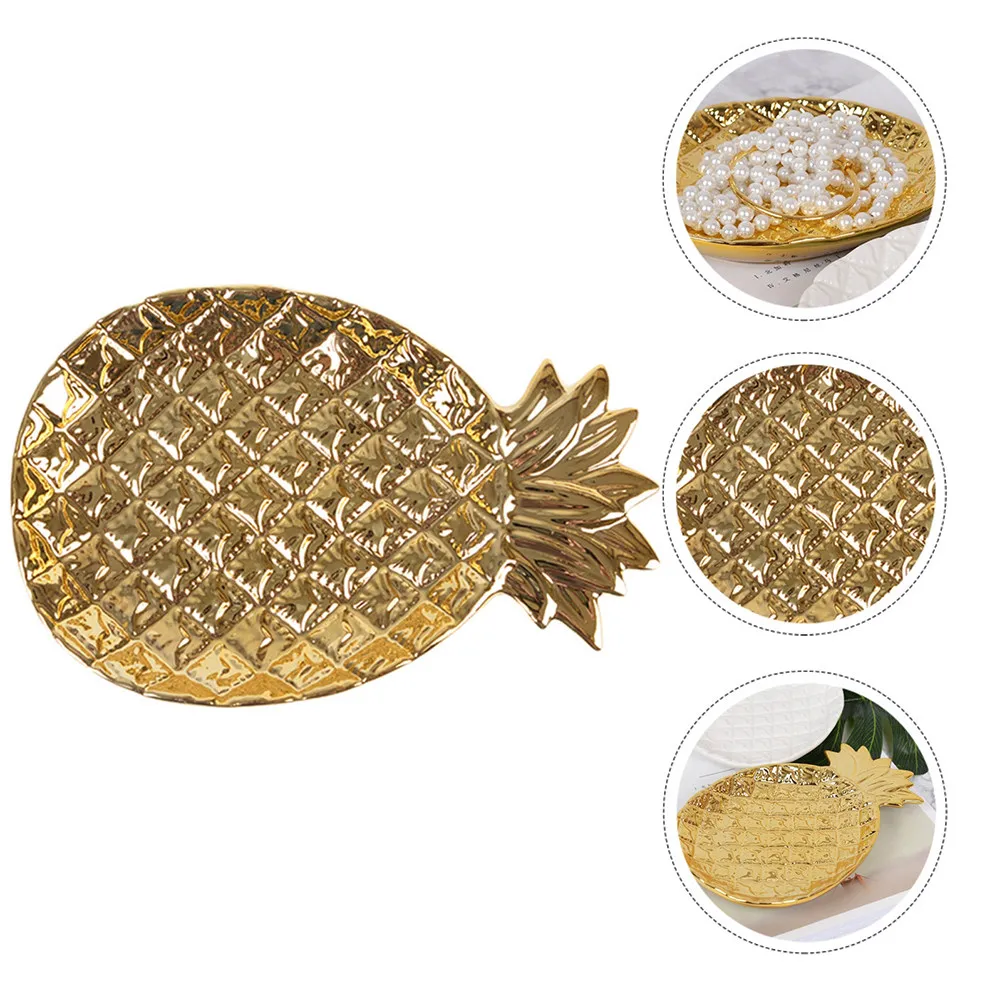 

Керамический поднос для украшений в форме ананаса (1 шт.) для хранения и демонстрации серег, ожерелий, браслетов, колец, инструмент для упаковки и демонстрации ювелирных изделий