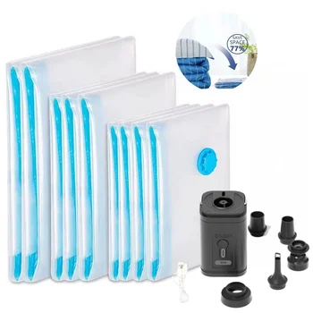 Vakumlu Saklama Torbaları, Vakumlu Sızdırmazlık Torbaları Elbise Düzenleyici, Sıkıştırma Paketi Çantası Fit Giyim Yatakları - Seyahat Vakum Torbaları