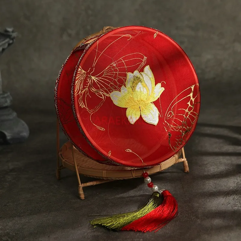 Imitation flower embroidery lantern hanging tassel palace lantern Mid-Autumn Festival luminous lantern finished products