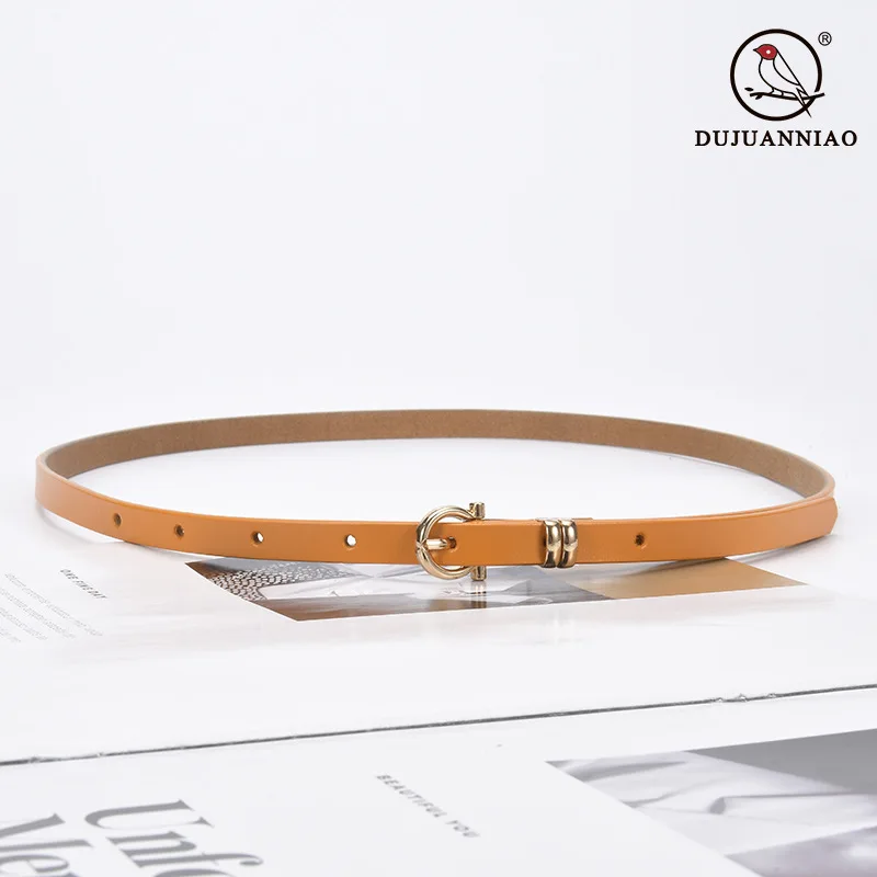 2025 جديد المرأة نحيل حزام جلد قابل للتعديل عالية الخصر حزام جلد البقر الحقيقي للسراويل القصيرة الحد الأدنى الصيف الأساسية