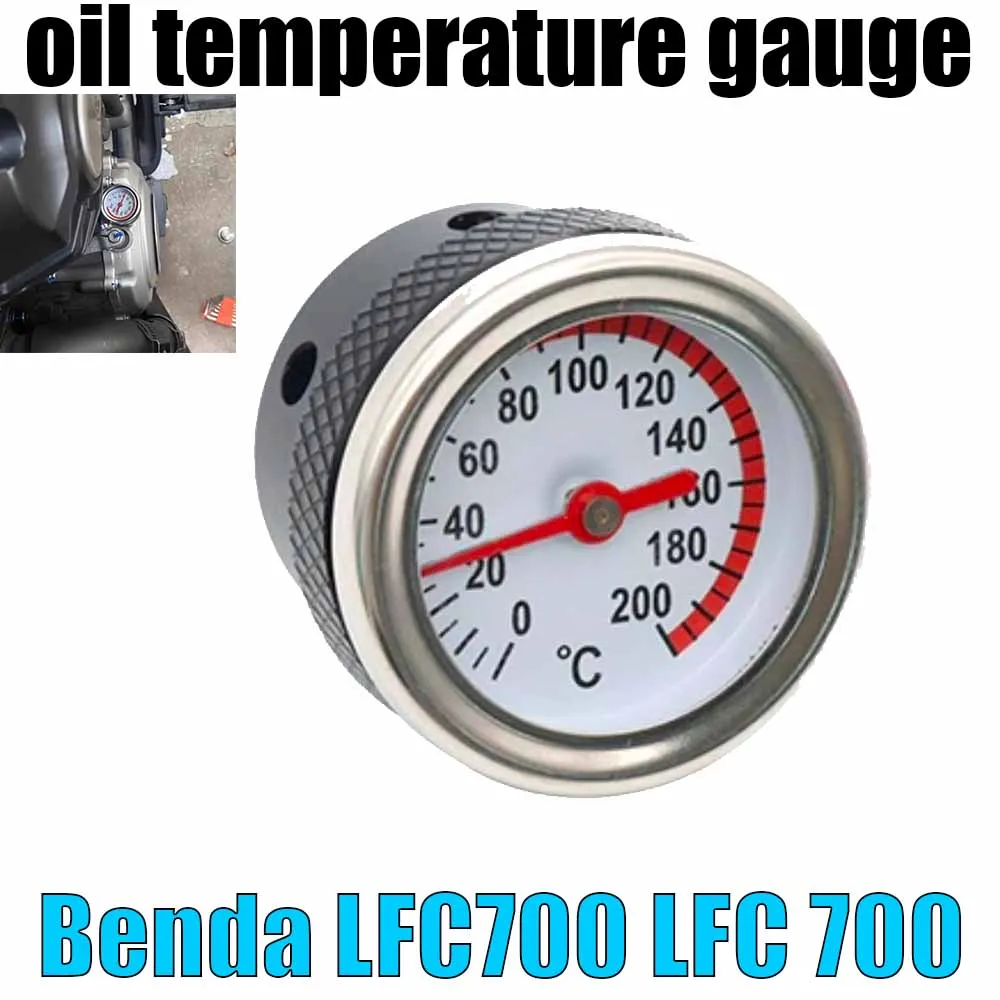 Image of Für Benda LFC700 LFC 700 Motorrad Modifizierter Motorölkappe mit Temperaturanzeige