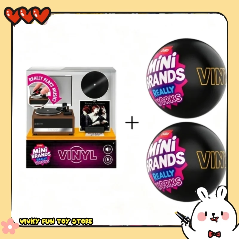 

Genuine Zuru Mini Vinyl Really Works Plays Music Series Blind Box Surprise Ball Birthday Gift New Product
