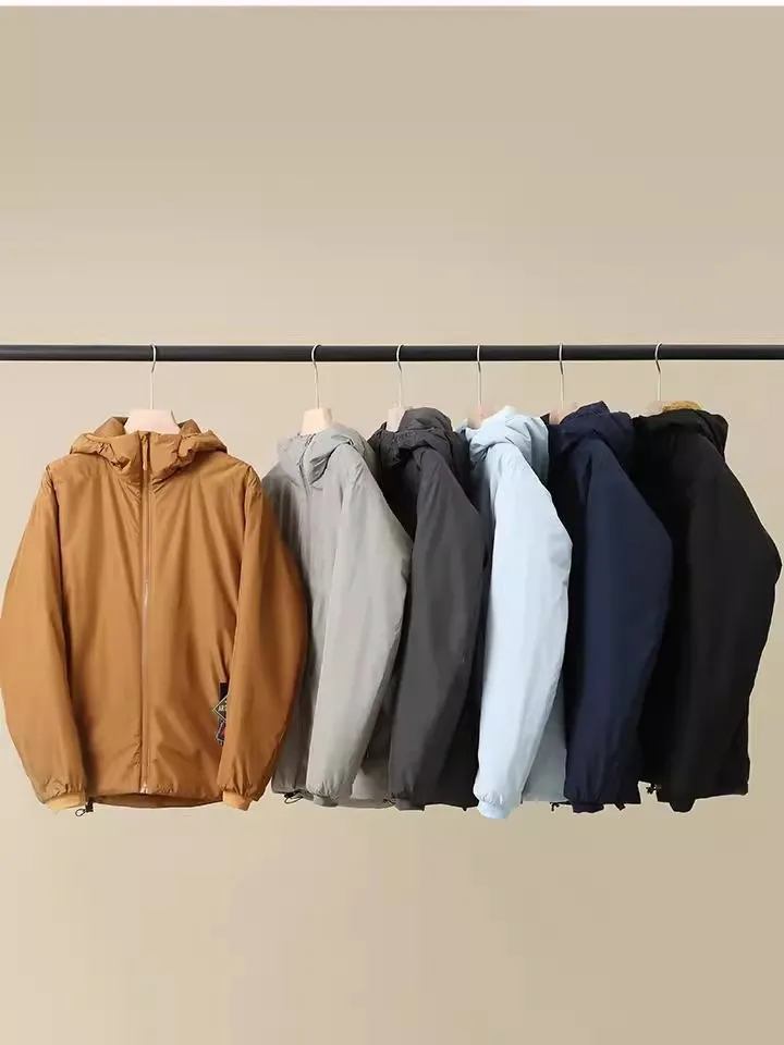 

Atong Series Men's Outdoor Breathable Warm Cotton Jaet Waterproof Windproof Stand Fit Hooded Regular Length Cotton Coat