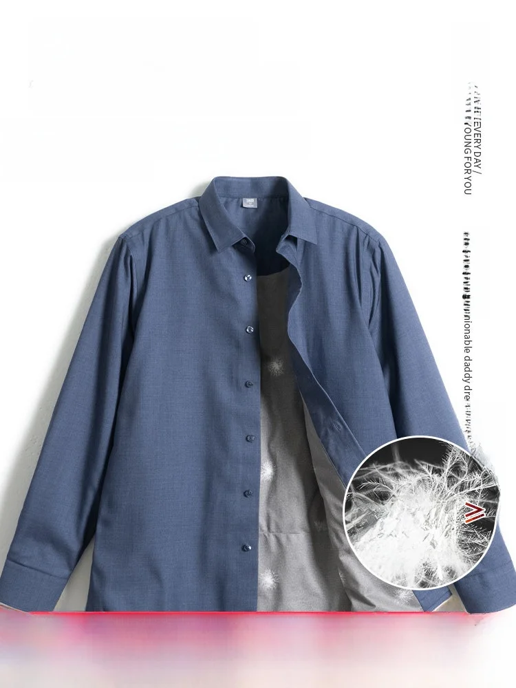 

Мужская пуховая куртка свободного кроя из гусиного пуха, теплая, модная, городская, повседневная, из полиэфирного волокна, с длинными рукавами, на пуговицах