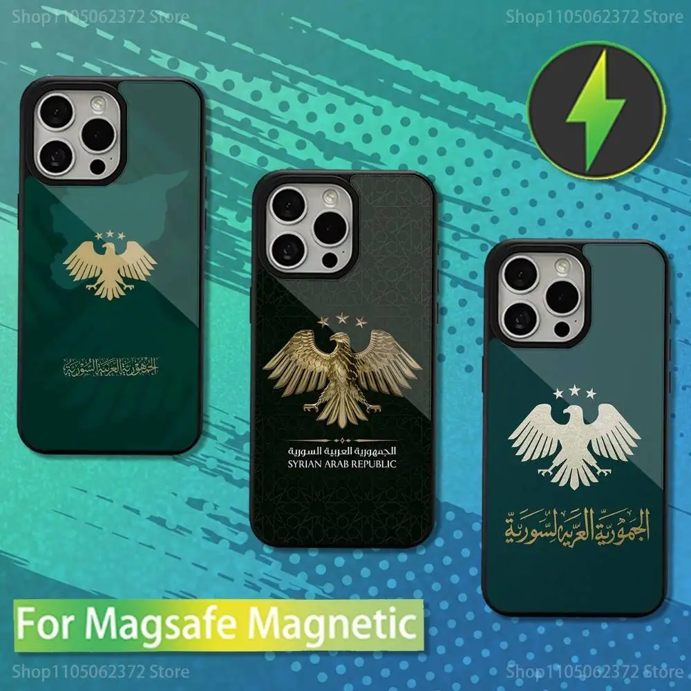 

FREE ART S-SYRIA FLAY Phone Case For iPhone 16,15,14,13,12,11,Pro,Max,Plus,Mini,Magsafe,Magnetic Wireless Charging Case