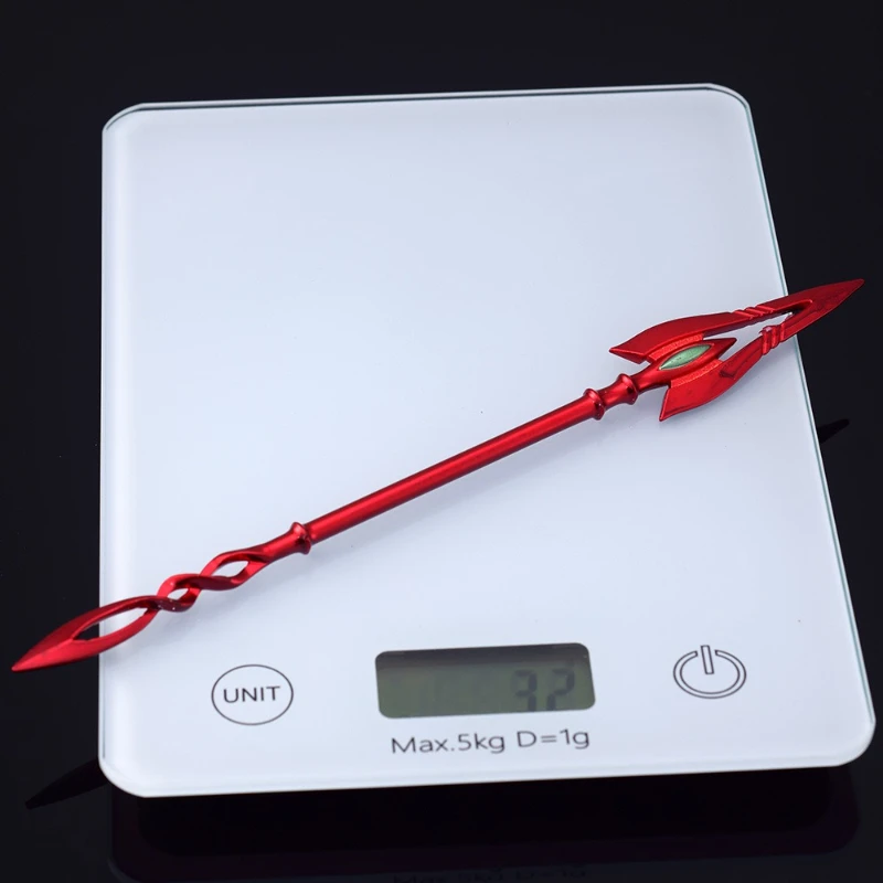 Unidad de 22cm/8,66 pulgadas, 6 artefactos de Metal, adorno del guerrero del nuevo siglo, lanza de Cassius, rey, lanza asesina, colección de adornos para niño