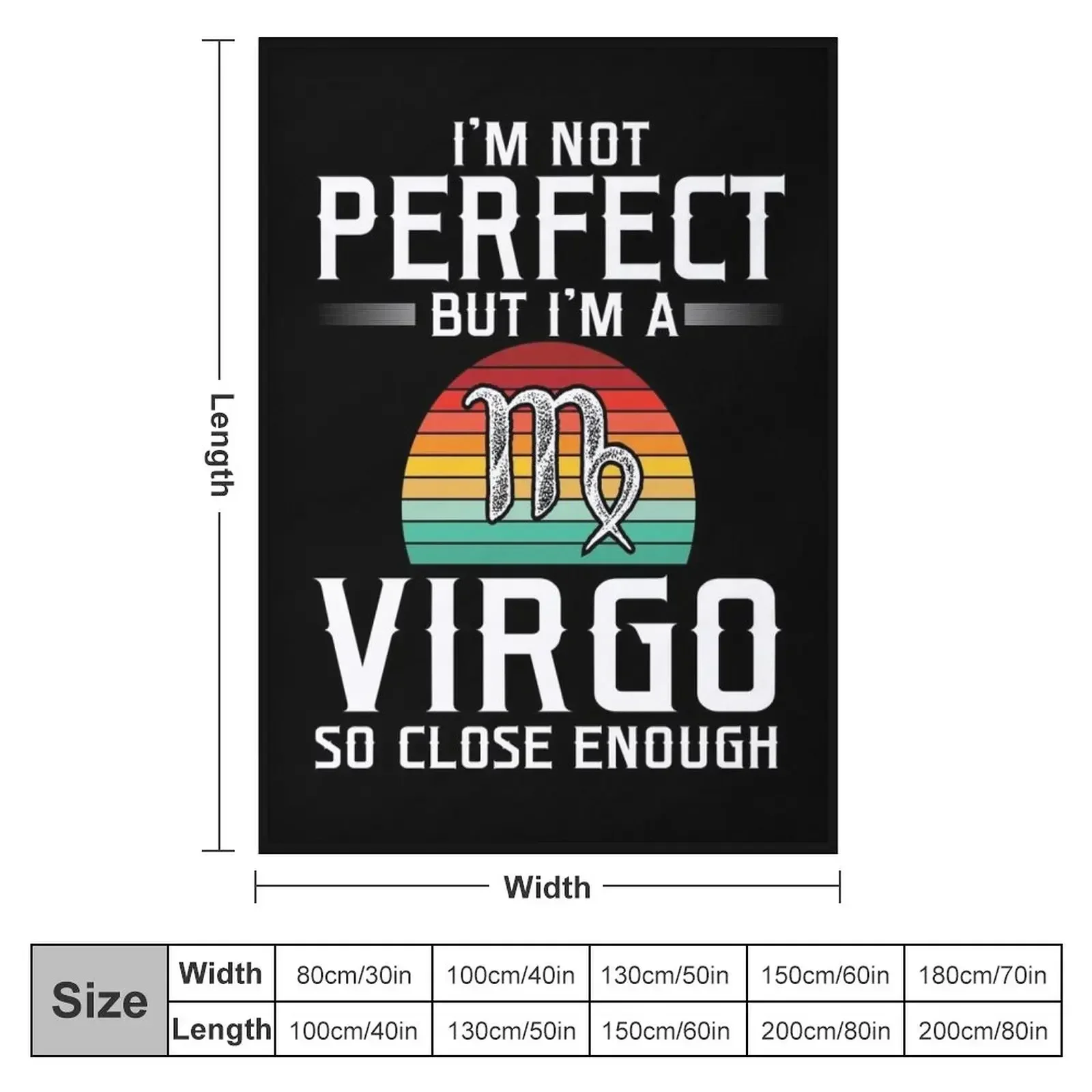 August 23 September 22 birthday Astrology Virgo Zodiac sign Throw Blanket couch cozy soft plush fuzzy picnic outdoor blanket