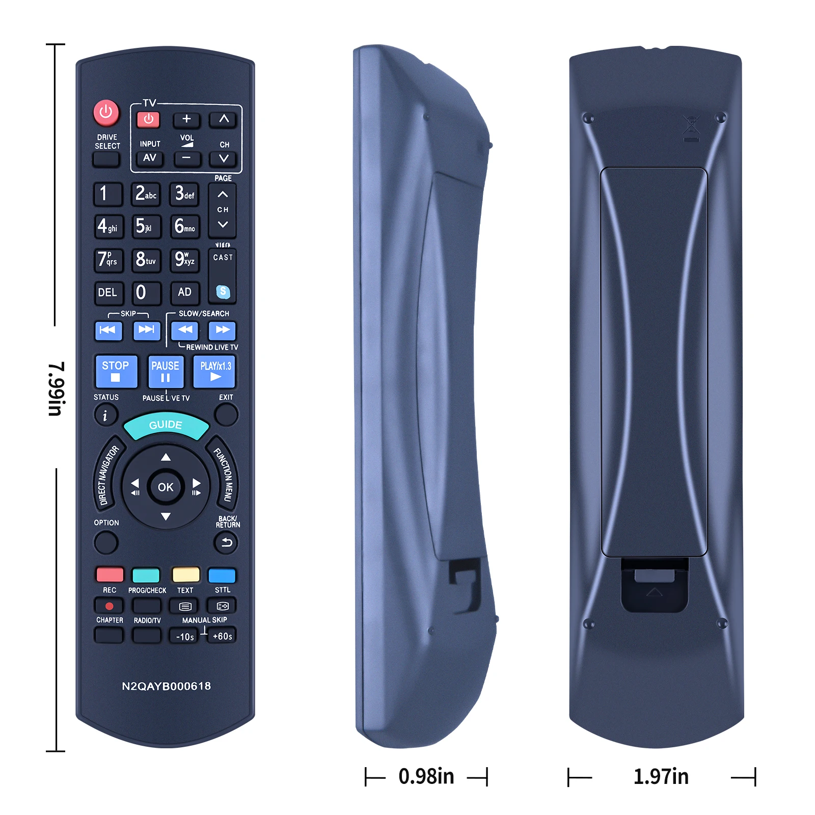 Dla Panasonic N2QAYB000618 prawdziwy zdalny rejestrator HDD DVD IR6 DMR-HW100 DMR-HW100EBK DMR-HW200 DMR-HW120 DMR-HW220