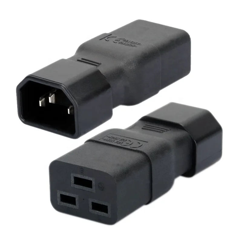 

C14-C19 Plug IEC320 C14 к C19 3-полюсный штекер-гнездо адаптер питания переменного тока