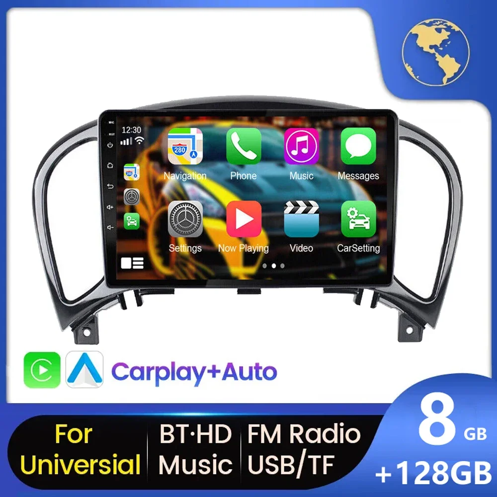 

Автомагнитола на Android 13 для Nissan Juke YF15 2010 2011 2012 2013 Carplay, 2Din, GPS-навигация, BT, мультимедийный видеоплеер