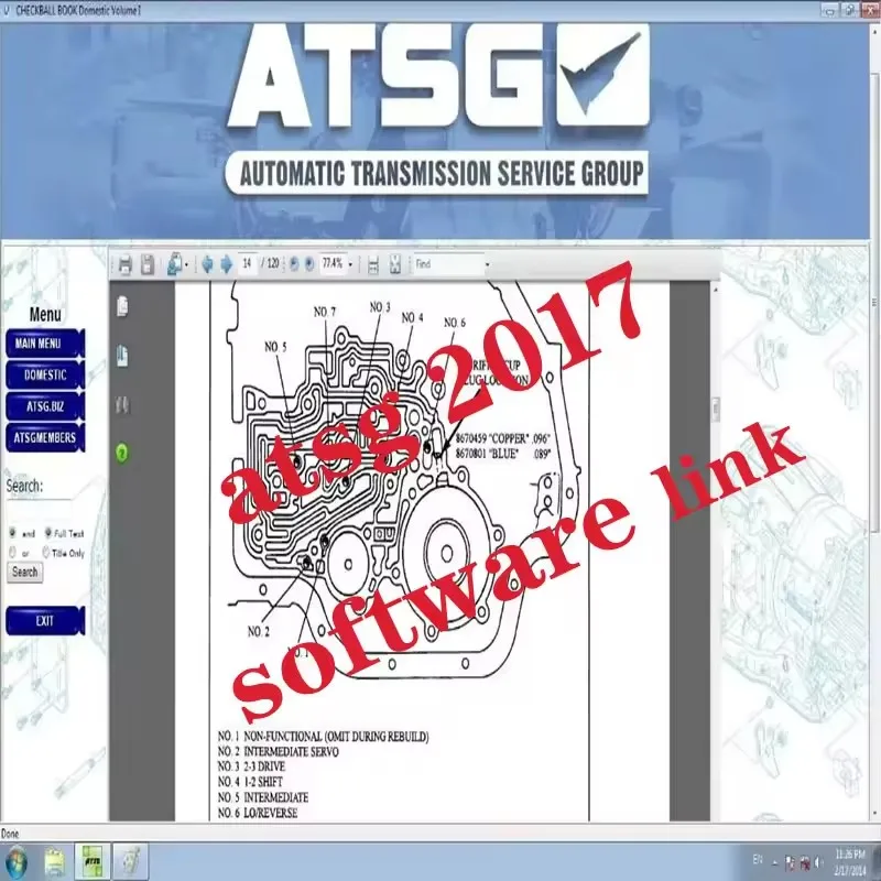 

Free install ATSG 2017 auto repair software (Automatic Transmissions Service Group Repair Information)