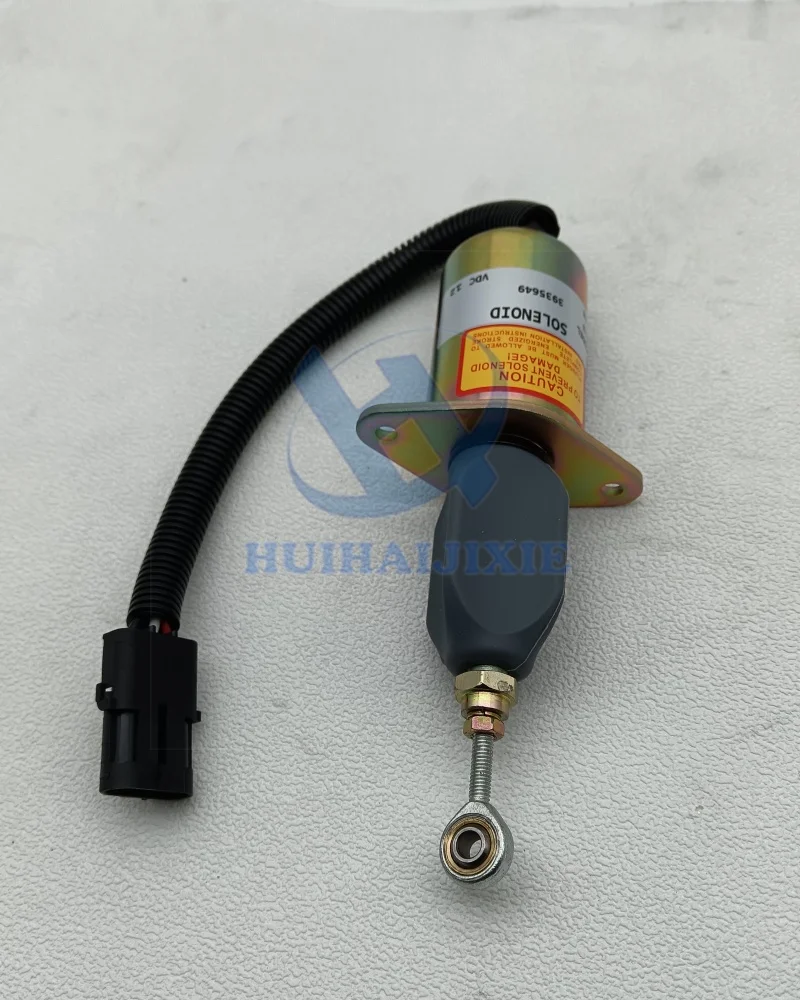 3935649 New 12V Fuel Shut Off Solenoid Valve fit for Cummins 5.9L 8.3L Engines 4B 6B 6C Diesel Engine SA-4764-12