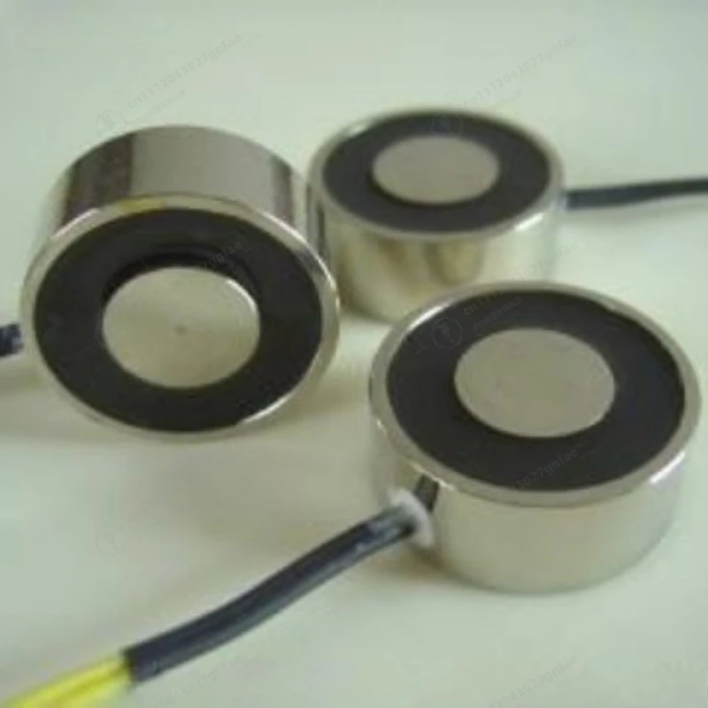 

24V Suction Cup Electromagnet High Holding Force Miniature Solenoid for Door Lock, Knitting Machine & Mining Sorting Equipment