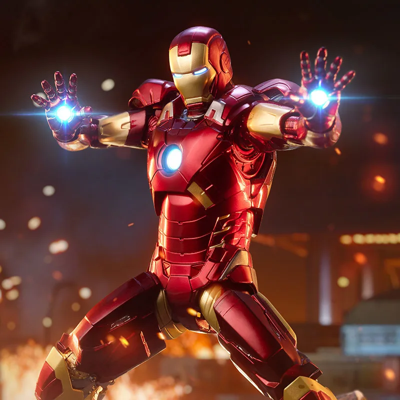 Zd Toys Iron Man Figurine d'action Iron Man MK9 Marvel Figurine mobile War Machine Figurines d'action