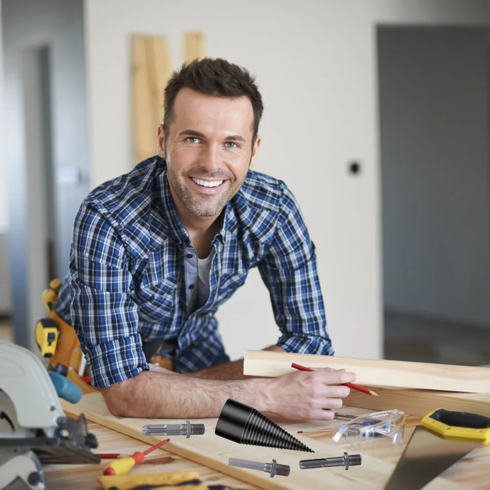 

1Set Practical Wood Splitting Logs Bits High-Speed Steel Perfect Workmanship for Various Applications Firewood Splitter