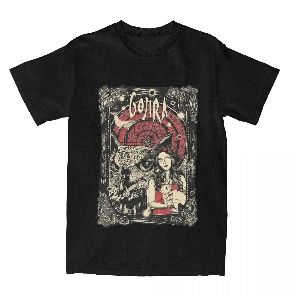Moda verão masculina e feminina jojiras rock metal banda impressão camiseta solta casual antiquado retro 2dt-camisa