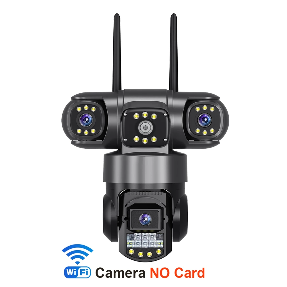 V380 Pro WiFi IP Camera Buiten 12MP 6K Drievoudige lenzen Drievoudige schermen Beveiliging Videomonitor Nachtzicht Waterdichte CCTV-camera's