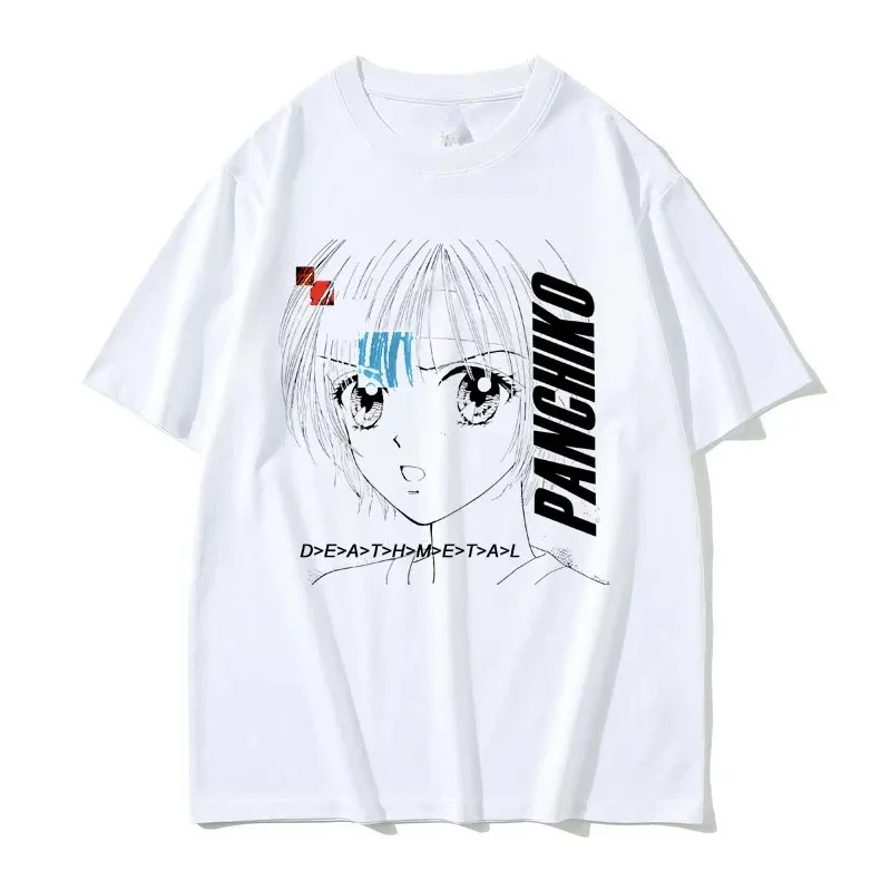 

Panchiko DEATHMETAL Rock Album Graphic Print T-Shirt Womens Vintage Casual Tops T-Shirt Gothic Streetwear Graphic T Shirts Y2K