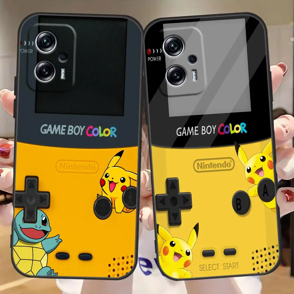 Game-Boy Color-P-Pokemon Phone Case For Redmi Note 13 12 12S 11 10 9T 9S 9 8 Pro 5G Silicone Case Funda Coque Shell Capa Cover