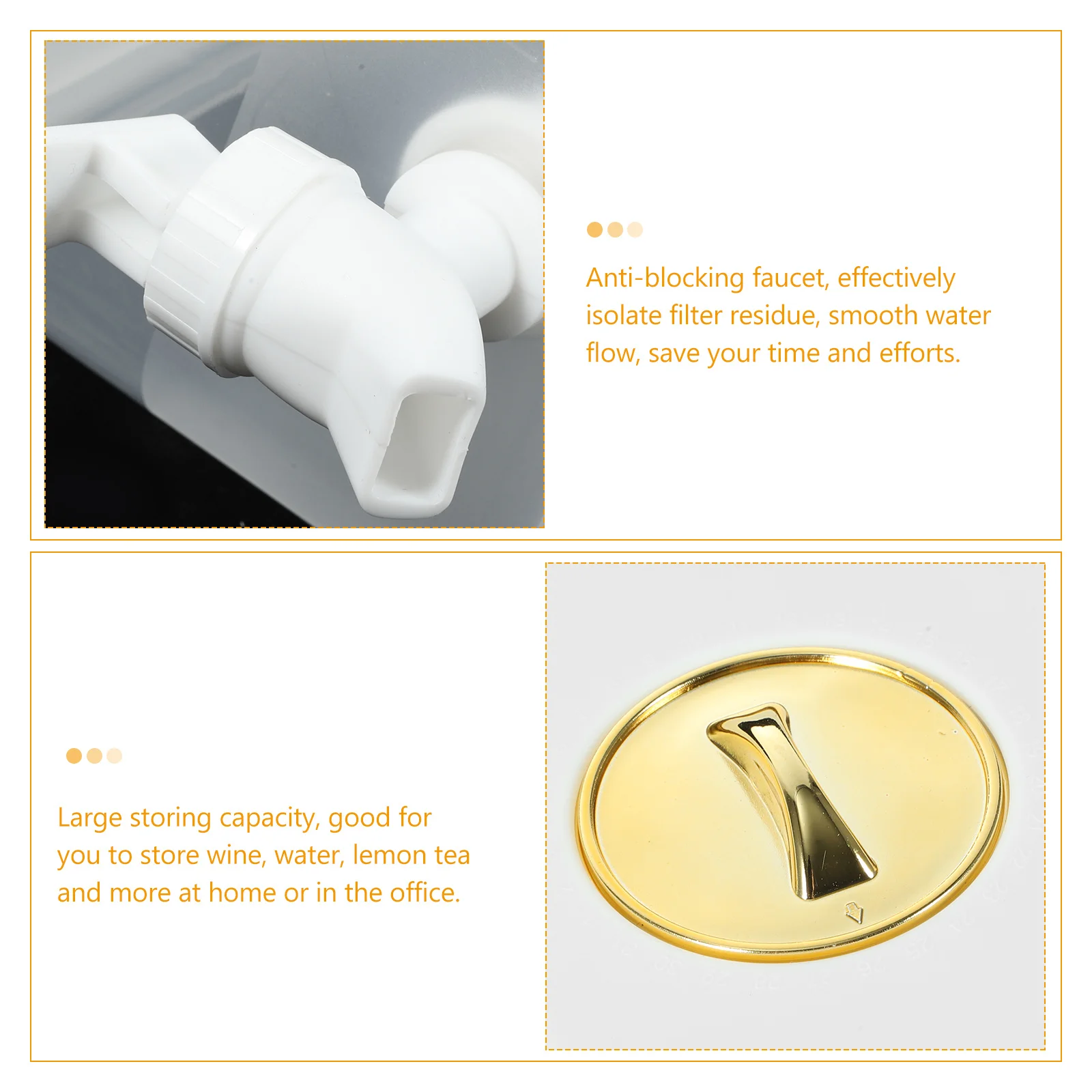 

Large Capacity Cold Water Jug Drink Dispenser Household Beverage Dispensing Case For Iced Tea Fruit Infused Water Party